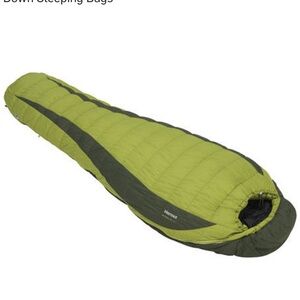 Marmot Green and Dark Green Sleeping Bag
